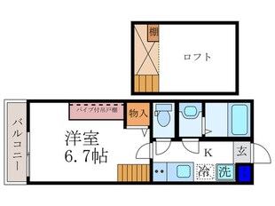 ロフティ大和の物件間取画像